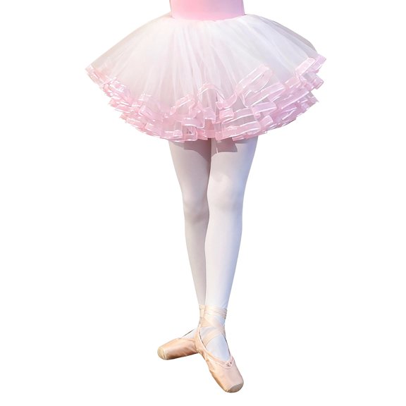 EnJoCho Kids Girls Ballet Tutu Skirts Princess Birthday Par𝗍y Elastic Waist Tulle Skirt Toddler Stage Performance Plain Dress Toddler Dance Outfits