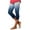 Navy, variant on Yoga Capri Pants for Women Casual Summer Stretch High Waisted Workout Leggings Cropped Yoga Pants for Women