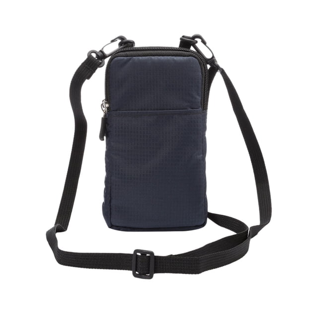 Eigraketly Bolso de lona a cuadros, bolso ligero y moderno para diario, cinturón, bolso para teléfono móvil, bolso colgante, funda protectora Mochilas de mochilero azul oscuro