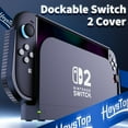 thumbnail image 3 of HEYSTOP TPU Protective Case for Switch 2 with Screen Protector & 6 Thumb Grips - Ergonomic Grip Case for Nintendo Switch 2 (Blue), 3 of 8