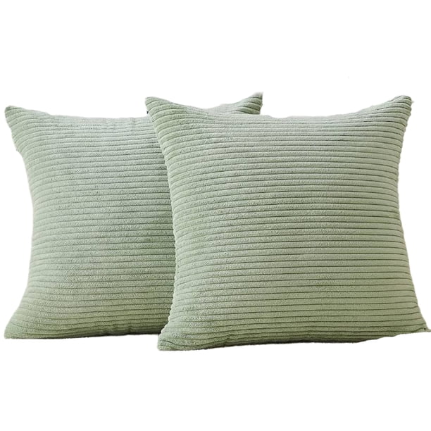 Funda de almohada lumbar, paquete de 2 fundas de cojín rectangulares de pana a rayas decorativas, fundas de almohada oblongas para sofá Ofspeizc CZJJ-ZC20-18
