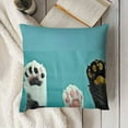 thumbnail image 3 of YINGXI  Throw Pillow Covers Cute Cartoon Kitten Cat Paws Foot Flat Prints Decorative Square Cushion Pillows Cover for Men Women for Couch and Bedroom Sofa 18x18in, 3 of 5