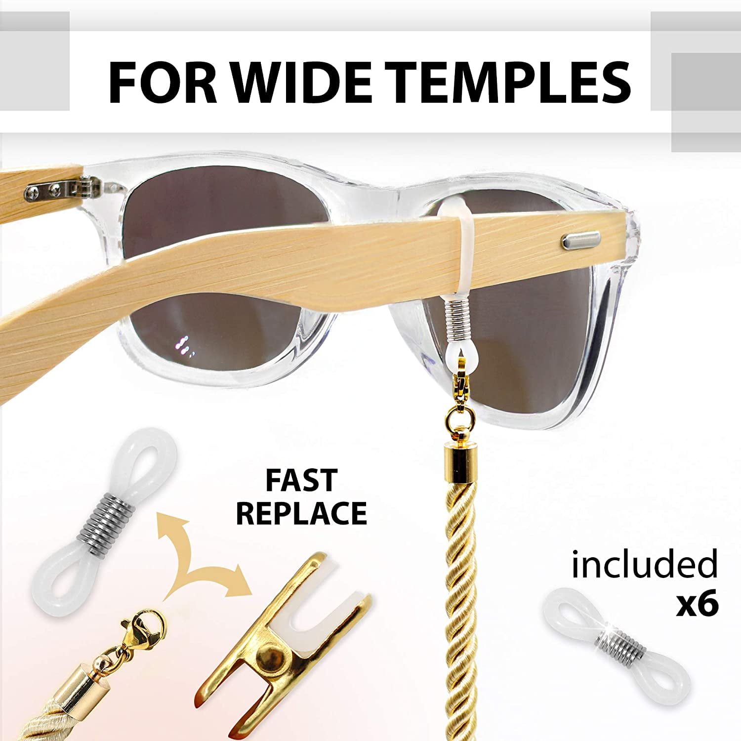 Eye glass holder Cotton 3 Eyeglasses Strap Lanyards – Sigonna
