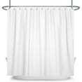 thumbnail image 2 of Lfeey Shower Curtain Waterproof Fabric, Bathroom Decorative Curtains with 14 Hooks, White, 72"x84", 2 of 5