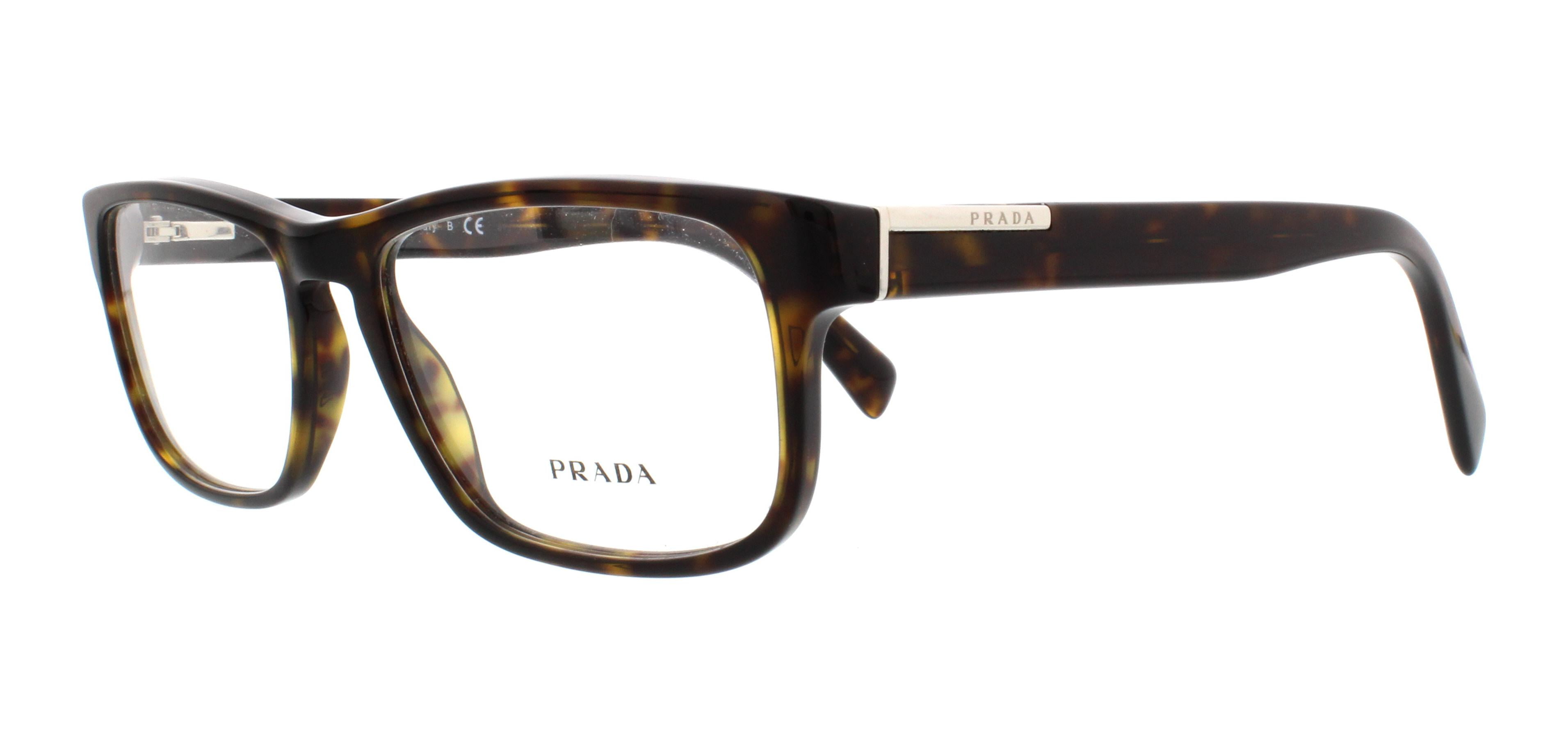 PRADA Eyeglasses PR 07PV 2AU1O1 Havana 56MM