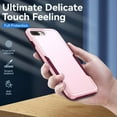 thumbnail image 6 of Heavy Duty Phone Case Designed for Apple iPhone 8 Plus,7 Plus Case with 1Pc Tempered Glass Screen Protector, Shockproof Dropproof Anti-Scratch Phone Case Cover for Apple iPhone 8 Plus,7 Plus,Pink, 6 of 6