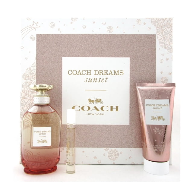 Set de regalo Perfume Coach Dreams Sunset de 3 piezas para mujer