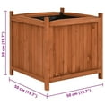 thumbnail image 2 of vidaXL Raised Bed Set of 2 Brown Firwood with water-based paint Large, 2 of 5