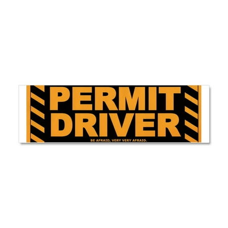 CafePress - Drivers Permit - Car Magnet 10 x 3