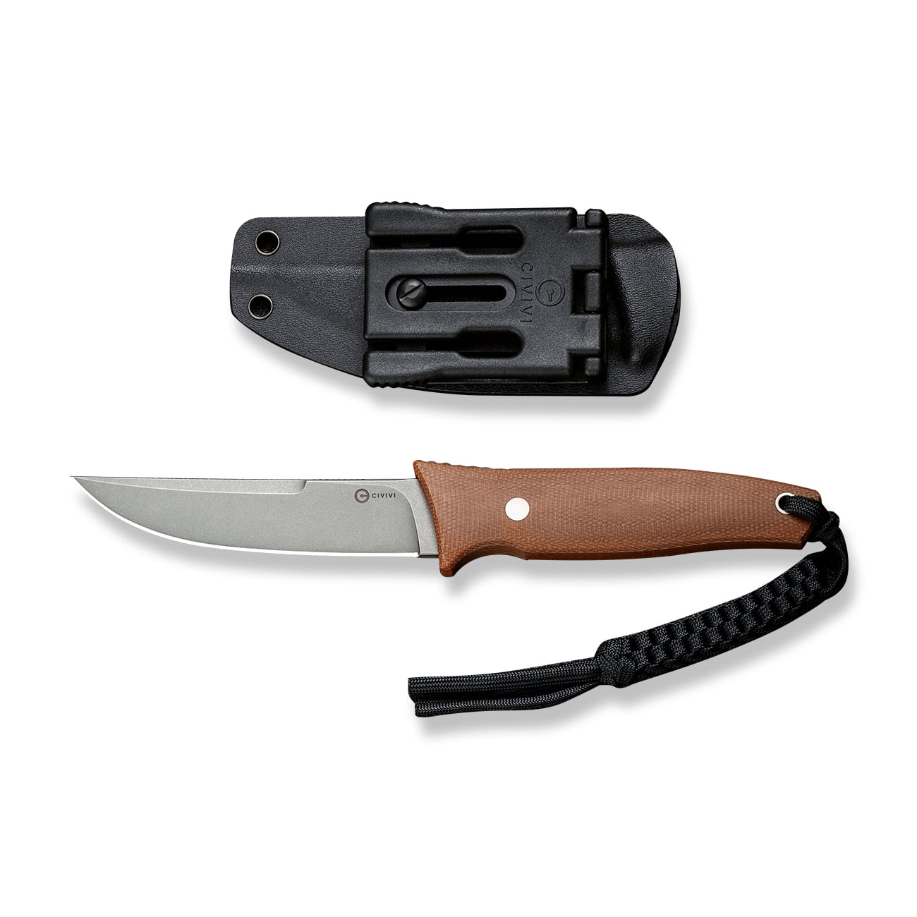 CIVIVI Fixed Blade Knife 4.07" D2 Blade C19046-5
