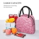 thumbnail image 5 of Fotbe Pink Glitter Bolsa de Almuerzo con Estampado, Lonchera Aislada, Contenedor de Comida Reutilizable Tipo Cooler a Prueba de Fugas, 5 of 6