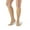 Natural, variant on Ames Walker AW Style 209 Microfiber Opaque 15-20 mmHg Moderate Compression Closed Toe Knee High Stockings Black Xlarge