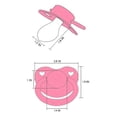 thumbnail image 2 of CutiePlusU Adult Sized Pacifier Dummy for Adult Babies-Crystal Pacifiers Set Big Shield 2 Pack-Pink, Blue, 2 of 5