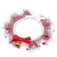 thumbnail image 3 of Pet Neck Decoration Cat Lace Scarf For Christmas And Parties M Red Breathable 1Set, 3 of 3