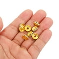 thumbnail image 4 of Unique Bargains 10mm Spacer Beads, 100pcs Bead Spacers Rhinestone Round Bulk Beads for Jewelry Making, Gold, 4 of 5