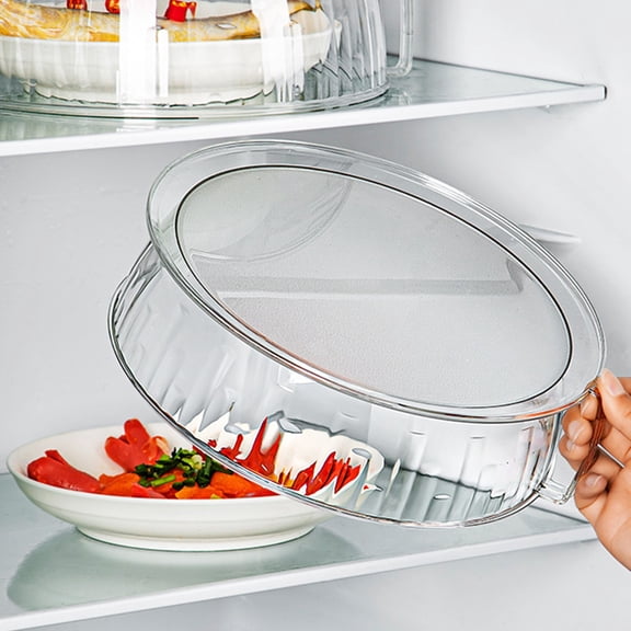 Bxaolu Microwave Splatter Cover for Food, Clear Microwave Lid Handle, Splatter Guard, 10” Plate Cover, BPA-Free, Essential Kitchen Gadgets and Accessories