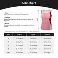 thumbnail image 5 of Gukieu Puppy Peeking Through Pink Print Women's Quick-drying Fitness Vest, Round Neck Sleeveless Fitness T-shirt, Suitable for Yoga, Sports-Large, 5 of 7