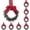 D*10, variant on Christmas Front Door Wreath 1PC, Red Berry Pinecone Greenery Ring, Rustic Holiday Hanging Decor with Gold Ribbon for Entryway Wall Window Indoor Outdoor Display