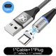 thumbnail image 1 of Cable cargador magnético 5A carga rápida USB Micro tipo C Cable imán carga de datos Cable de teléfono móvil para iPhone Xiaomi Cable Tan Jianjun unisex, 1 of 2