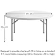 thumbnail image 2 of 90 inch Round Polyester Tablecloth Sage, 2 of 2