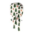 thumbnail image 6 of LTTVQM Christmas Scrub Cap for Women Men Working Cap with Sweatband Adjustable Tie Back Nurse Hats Head Cover, 6 of 6