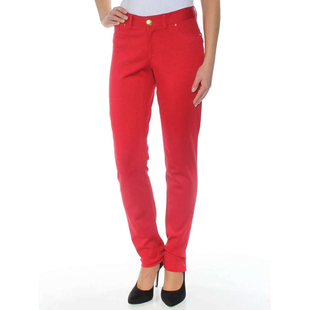 red work pants