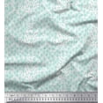 thumbnail image 1 of Soimoi Moss Georgette Fabric Artistic Floral Shirting Decor Fabric Printed Yard 42 Inch Wide, 1 of 1