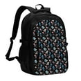 thumbnail image 1 of Balery Play Hockey Mochila con carga USB para hombre y mujer - Mochila impermeable y antirrobo para laptop con puerto USB para viajes, trabajo, 1 of 7