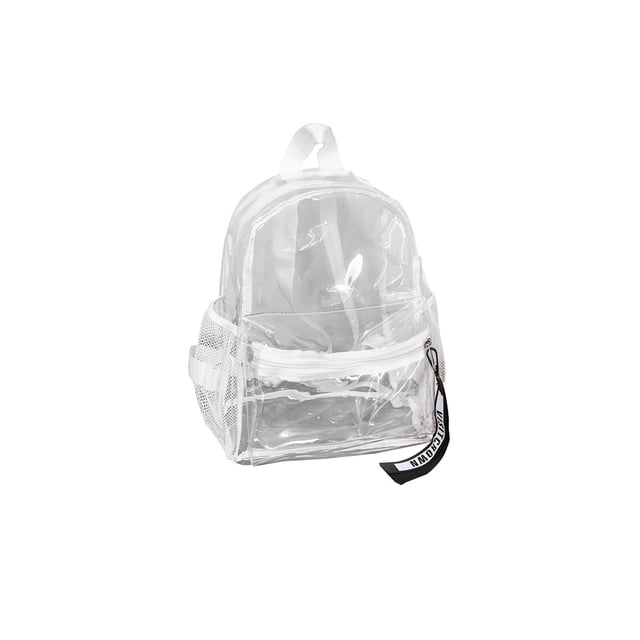 WRKEKC Sac à Dos Transparent en PVC Imperméable, Sac de Voyage/plage Extérieur avec Bandes Réfléchissantes, Design Léger