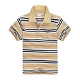 thumbnail image 2 of Ulanda Toddler Baby Boys Short Sleeve Polo Shirts Cute Cartoon Animal Embroidery Uniform Shirt Button Closure Collared Tops (Multicolor25, 14-15 Years), 2 of 4
