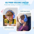 thumbnail image 2 of Auriculares para niños Botesty Sound con cable, límite de volumen, azul, 2 of 7