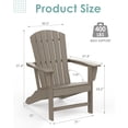 thumbnail image 6 of Pipopa Outdoor Adirondack Chair,Weather Resistant Adirondack Chair for Patio,Garden,Lawn,Wood, 6 of 9