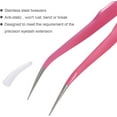 thumbnail image 4 of Pinzas curvas de extremo recto TUNC acero inoxidable rosa, 4 of 5