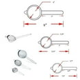 thumbnail image 4 of Procizion MSPROC Stainless Steel Fine Mesh Strainers for Colander Sieve - Set of 5, 4 of 9