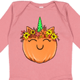 thumbnail image 4 of Inktastic Pumpkin Unicorn for Halloween and Thanksgiving Boys or Girls Long Sleeve Baby Bodysuit, 4 of 5