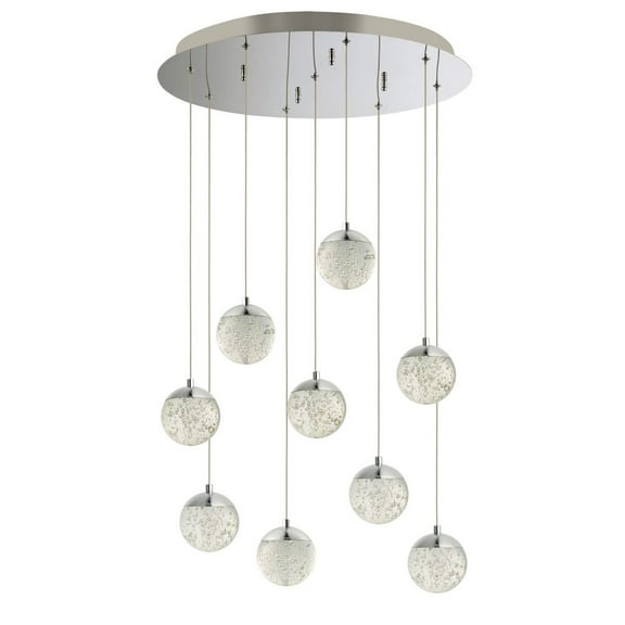 E24269-91PC ET2 Lighting Orb II-45W 9 LED Pendant in Traditional style-21.75 Inches wide by 6 inches high