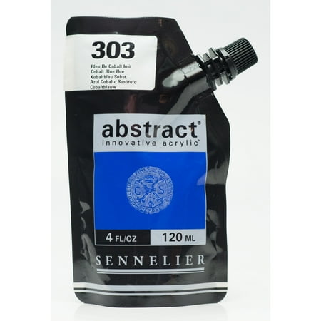 UPC: 3046450042143 | Sennelier Abstract Acrylic 120ml Satin Cobalt Blue Hue