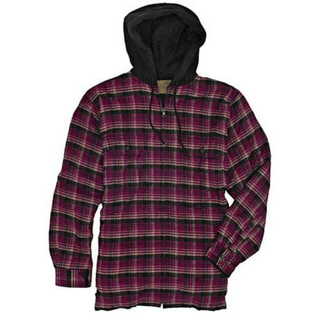 Faded Glory - Tall Men's Hooded Hunter's Lodge Flannel