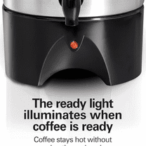 45 Cup Coffee Urn and Hot Beverage Dispenser, Silver
