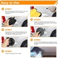 thumbnail image 5 of Car Dent Puller Suction Cup Dent Removal Kit for Paintless Dent Repair Auto Body Repair Tool with Microfiber Cloth Scratch Wax 3 Pack, 5 of 5