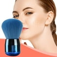 thumbnail image 5 of Luxurious and Large Xtra Soft Fluffy Powder Brush, Multipurpose Face, Body, Barber and Beauty Tool, with wooden base Large Kabuki Brush by Ruroz (Blue), 5 of 6