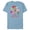 Ocean Blue, variant on Princess Tinker Bell Stay Feisty - Short Sleeve Blended T-Shirt for Adults - Customized-Navy Heather