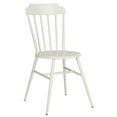 thumbnail image 5 of SAFAVIEH Broderick Outdoor Patio Side Chair, Matte White, Set of 2, 5 of 7
