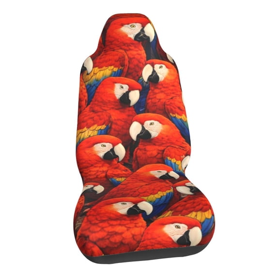 Scarlet Macaw Parrot Car Seat Covers Stretch Car Seat Protectors Universal Fit