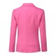 thumbnail image 3 of Conjunto de traje de dos piezas de color liso con botonadura sencilla para mujer (parte superior + pantalón), 3 of 4