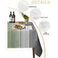 thumbnail image 2 of Sage Green Gray Ombre Table Cloth, Vintage Country Wooden Waterproof Tablecloth for Square Tables, Reusable Washable Fabric Table Cover for Restaurant Kitchen Dining Tables 60"x60", 2 of 6