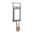 thumbnail image 6 of Maklaine Contemporary Wood Folding Wall Desk with Stool in Oak, 6 of 7