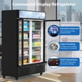 thumbnail image 2 of Beverage Cooler Commercial Refrigerator 36.3 Cu.Ft. Glass Door Display Refrigerator with LED Light, Commercial Refrigerator for Restaurant Cafe Bar Store, 2 of 6