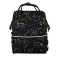 thumbnail image 1 of Easygdp Dinosaur para Bolsa de Bebé de Gran Capacidad con Múltiples Bolsillos, Bolsa de Pañales para Padres, Bolsa de Viaje Organizada y Elegante, 1 of 6