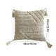 thumbnail image 3 of Fundas de cojín decorativas estilo bohemio de 43 x 43 cm (17 x 17 pulgadas), a rayas, para sofá, cama, sala de estar, decoración del hogar. Tela de lino con textura, cierre de cremallera, color, 3 of 6